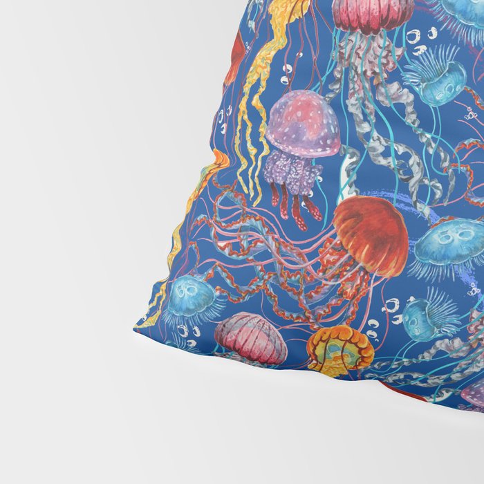 Jellyfish Collection - blue Pillow Sham Gallery Image 4
