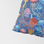 Jellyfish Collection - blue Pillow Sham Gallery Image 4