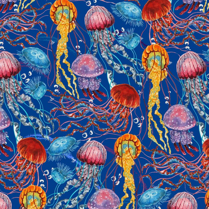 Jellyfish Collection - blue Coffee Mug Gallery Image 2