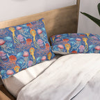 Jellyfish Collection - blue Pillow Sham Gallery Image 2