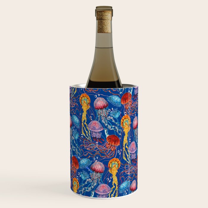 Jellyfish Collection - blue Wine Chiller Gallery Image 1