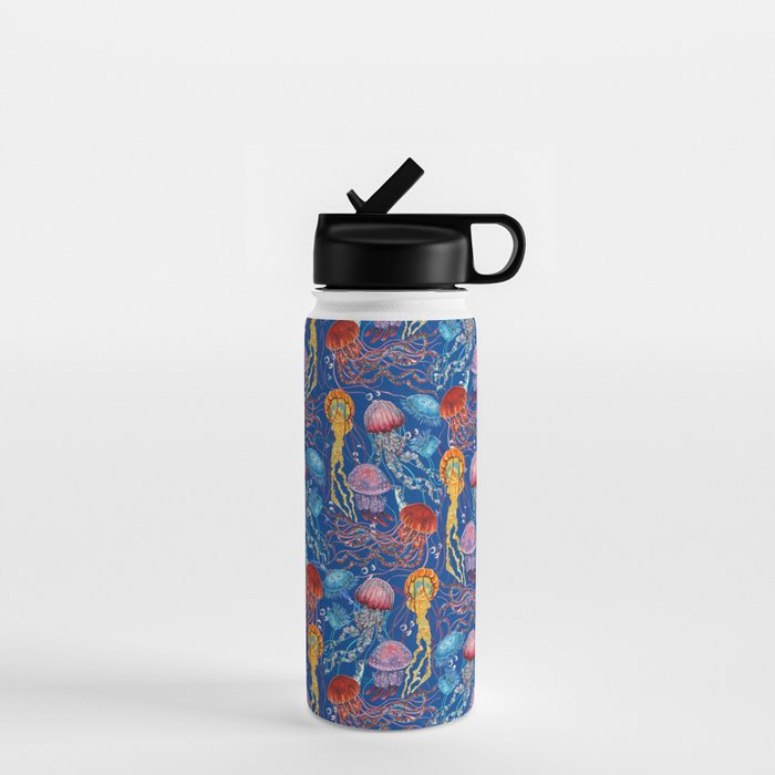 Jellyfish Collection - blue Water Bottle Gallery Image 1
