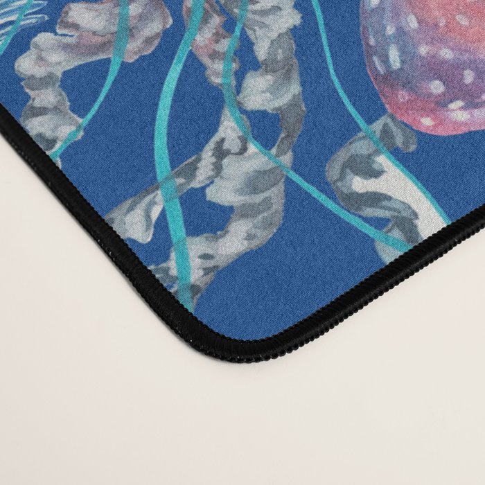 Jellyfish Collection - blue Desk Mat Gallery Image 4