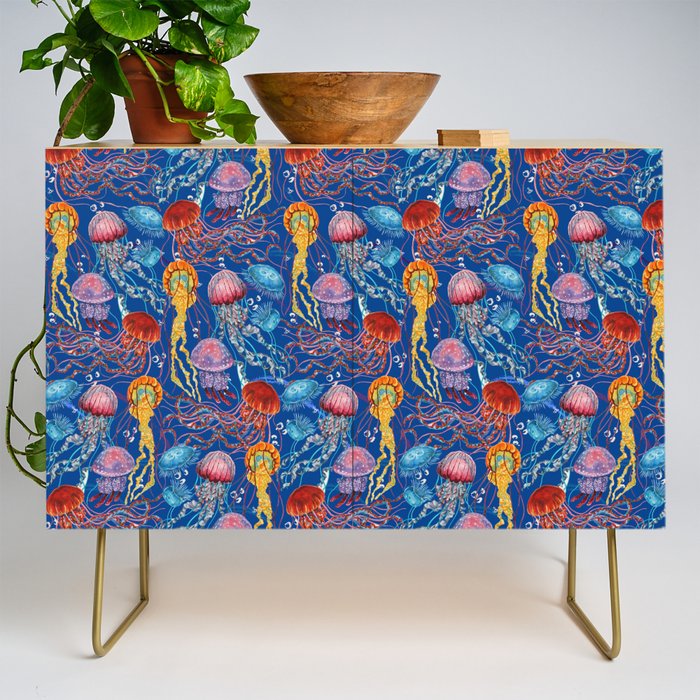 Jellyfish Collection - blue Credenza Gallery Image 1
