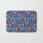 Jellyfish Collection - blue Bath Mat Gallery Image 1