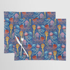 Jellyfish Collection - blue Placemat Gallery Image 1
