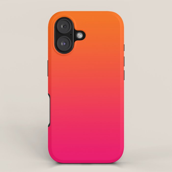 Bright Orange and Pink Gradient iPhone Case Gallery Image 1