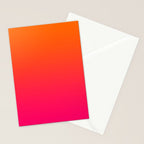Bright Orange and Pink Gradient Stationery Card Gallery Image 2