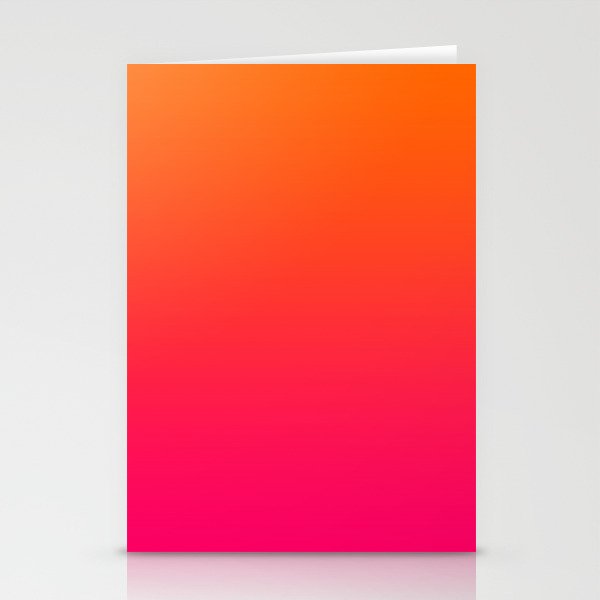 Bright Orange and Pink Gradient Stationery Card Gallery Image 2