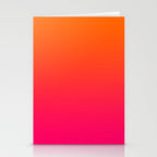 Bright Orange and Pink Gradient Stationery Card Gallery Image 2