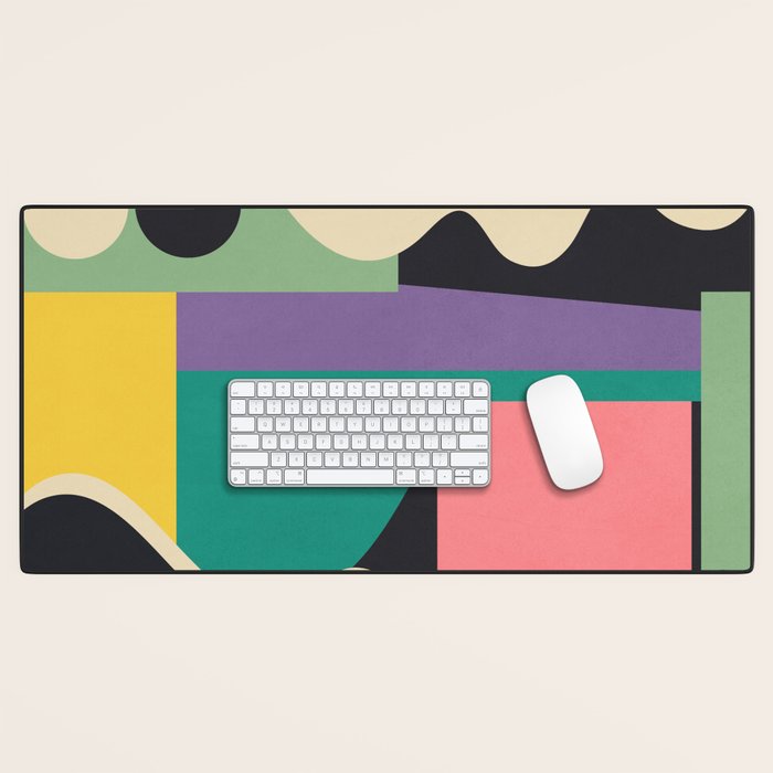 Colorful Geometric Abstract Art 21 Desk Mat Gallery Image 1