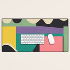 Colorful Geometric Abstract Art 21 Desk Mat Gallery Image 1