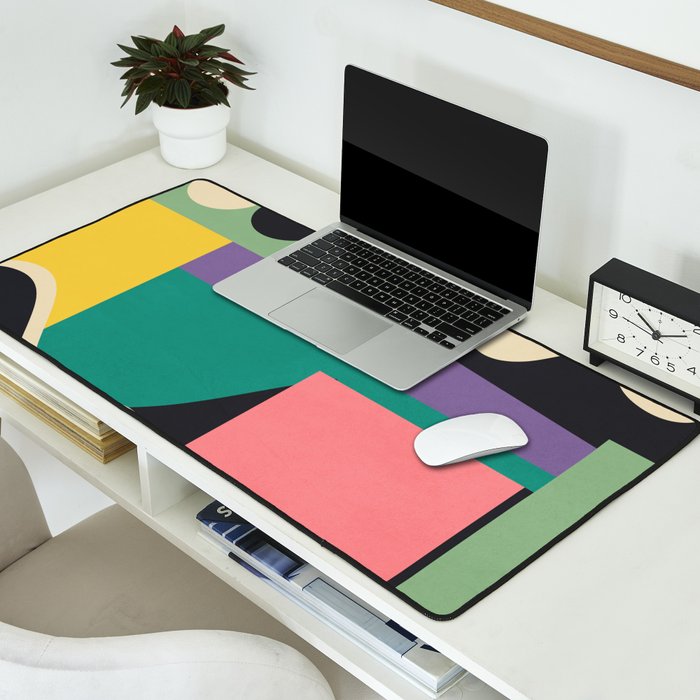 Colorful Geometric Abstract Art 21 Desk Mat Gallery Image 2