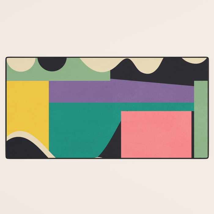 Colorful Geometric Abstract Art 21 Desk Mat Gallery Image 3