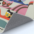 Mid Century Modern Retro Cats Rug Gallery Image 4
