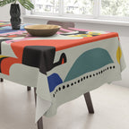 Mid Century Modern Retro Cats Tablecloth Gallery Image 3