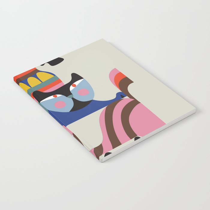 Mid Century Modern Retro Cats Notebook Gallery Image 2