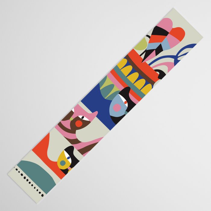 Mid Century Modern Retro Cats Table Runner Gallery Image 3