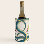 Albertus Seba Snakes Flowers Engraving Wine Chiller Gallery Image 1