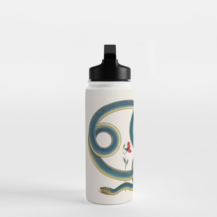 Albertus Seba Snakes Flowers Engraving Water Bottle Gallery Image 3
