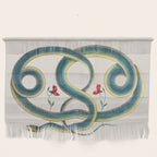 Albertus Seba Snakes Flowers Engraving Wall Hanging Gallery Image 1