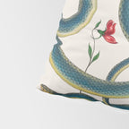 Albertus Seba Snakes Flowers Engraving Pillow Sham Gallery Image 4