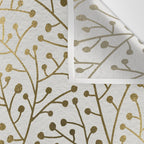 Gold Berry Branches Wall Tapestry Gallery Image 3