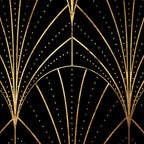 Art Deco Waterfalls // Black Luxe Coffee Mug Gallery Image 2