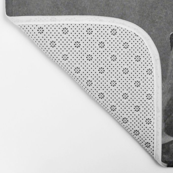Smoking Boy with Chicken black and white photograph - photography - photographs Bath Mat Gallery Image 2
