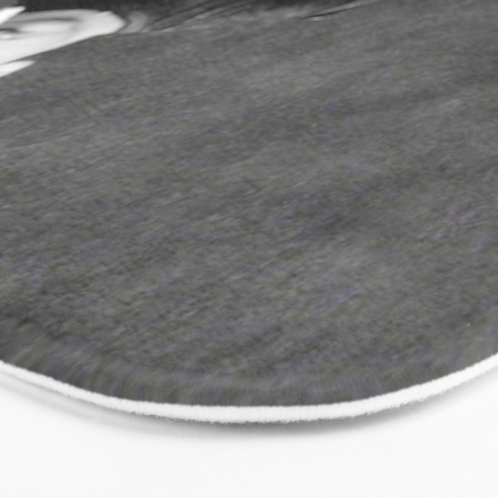 Smoking Boy with Chicken black and white photograph - photography - photographs Bath Mat Gallery Image 3