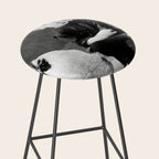 Smoking Boy with Chicken black and white photograph - photography - photographs Stool Gallery Image 2