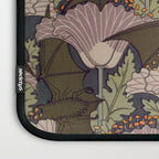 Vintage Art Deco Bat and Flowers Laptop Sleeve Gallery Image 3