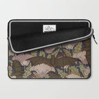 Vintage Art Deco Bat and Flowers Laptop Sleeve Gallery Image 2