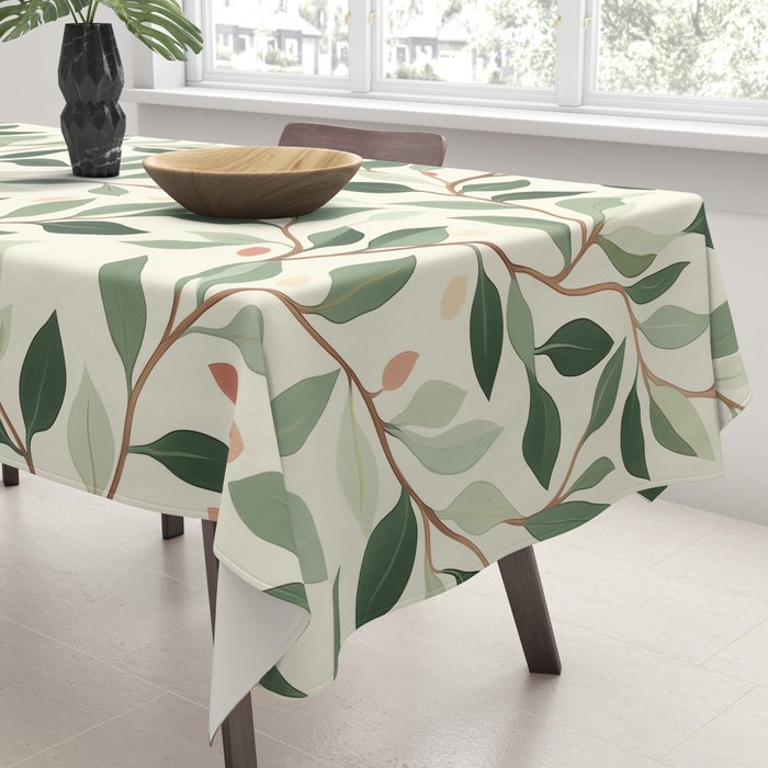 Romantic Botanica Autumn Bloom Tablecloth Gallery Image 3
