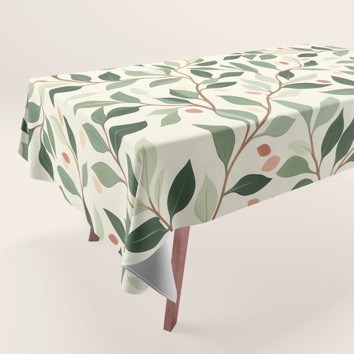 Romantic Botanica Autumn Bloom Tablecloth Gallery Image 1