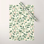 Romantic Botanica Autumn Bloom Wrapping Paper Gallery Image 1