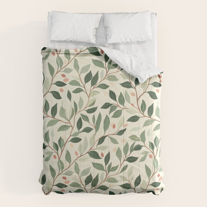 Romantic Botanica Autumn Bloom Comforter Gallery Image 1