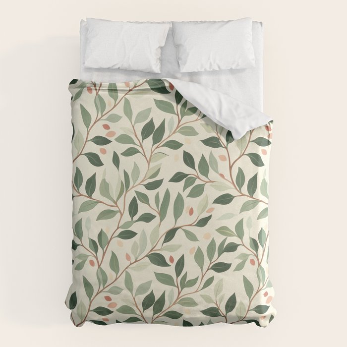 Romantic Botanica Autumn Bloom Duvet Cover Gallery Image 6