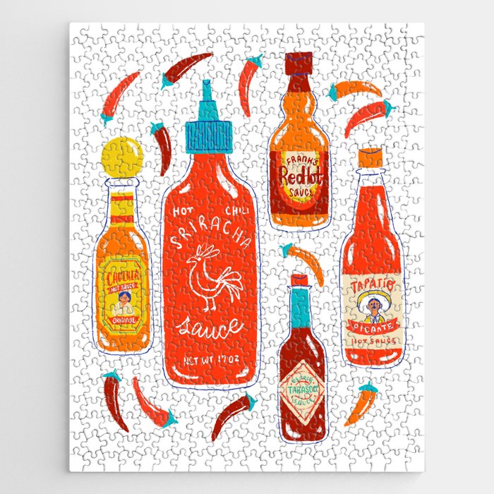 Hot Sauce and Chili Peppers Jigsaw Puzzle Gallery Image 1