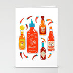 Hot Sauce and Chili Peppers Stationery Card Gallery Image 2