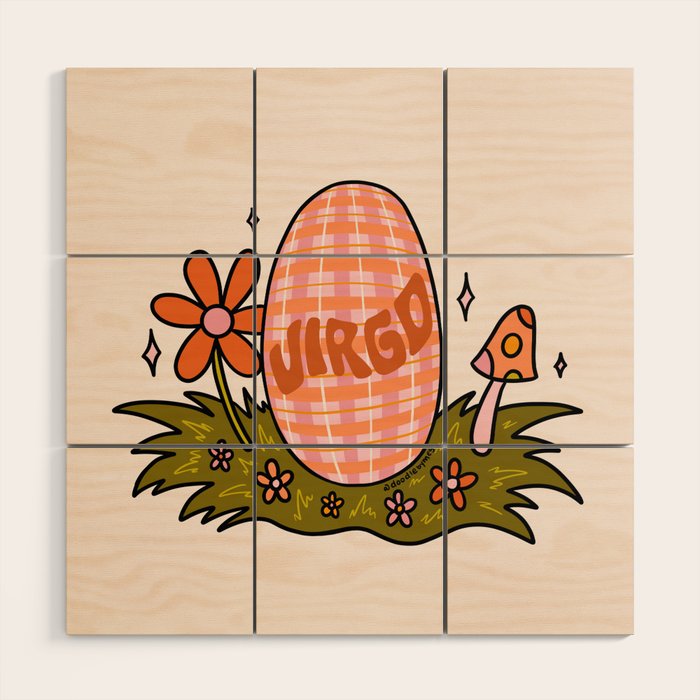 Virgo Easter Egg Wood Wall Art Gallery Image 1