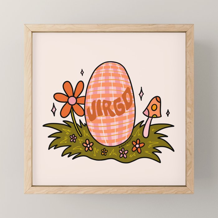 Virgo Easter Egg Mini Art Print Gallery Image 1