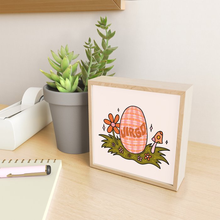 Virgo Easter Egg Mini Art Print Gallery Image 2