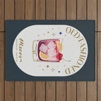 Old Fashioned Cocktail Zodiac Sign Outdoor Rug Gallery Image 1