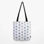Blue Watercolor Airplanes Tote Bag Gallery Image 2
