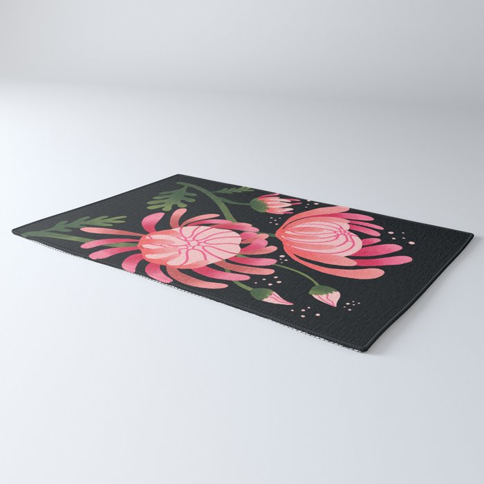 Abstract Mum Flowers // Protea // Peonies Rug Gallery Image 3