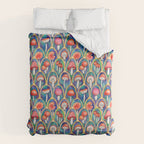 Luxury abstract mushroom pattern - original Duvet Cover Gallery Image 6