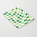 Green Checkered Swirl Notebook Gallery Image 2