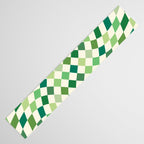 Green Checkered Swirl Table Runner Gallery Image 3