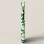 Green Checkered Swirl iPhone Case Gallery Image 2